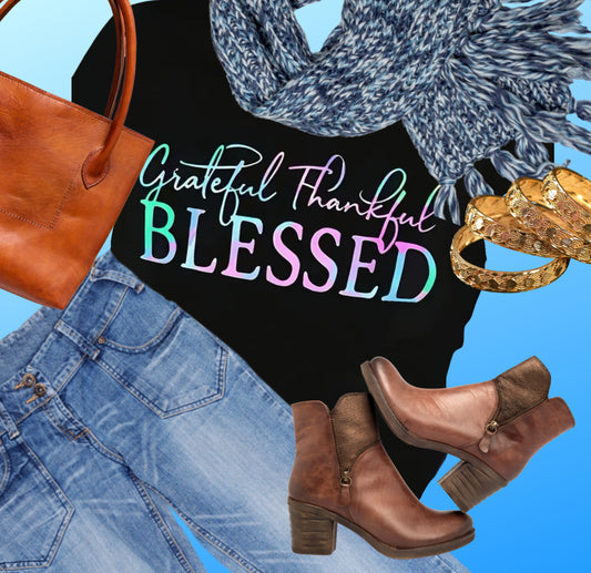 Grateful, Thankful, Blessed T-Shirt