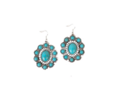 Blossom Earrings - Turquoise