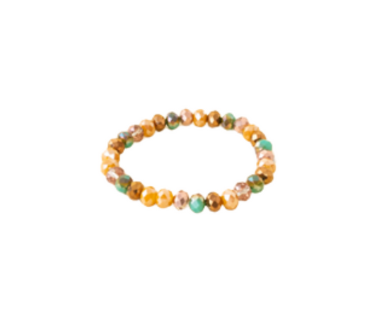 Crystal Bracelet - Mustard Multi